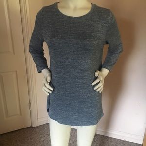 LOGO Space Dye Top with Hi-Low Hem